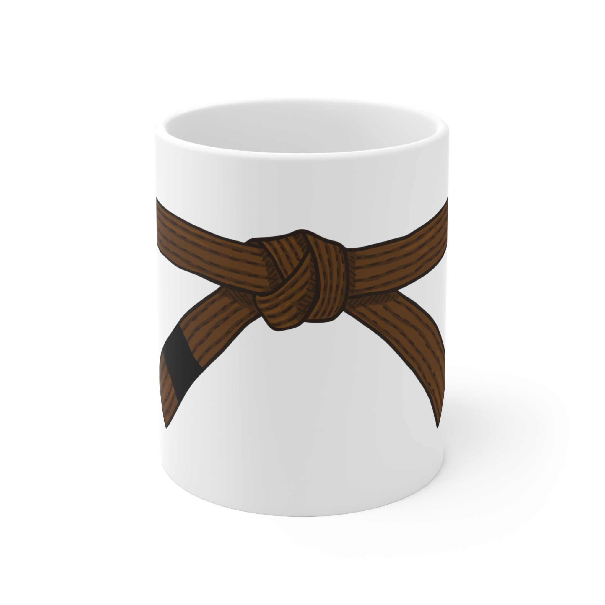 Ceramic Mug 11oz Brown Belt
