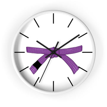 Wall Clock Purple Belt