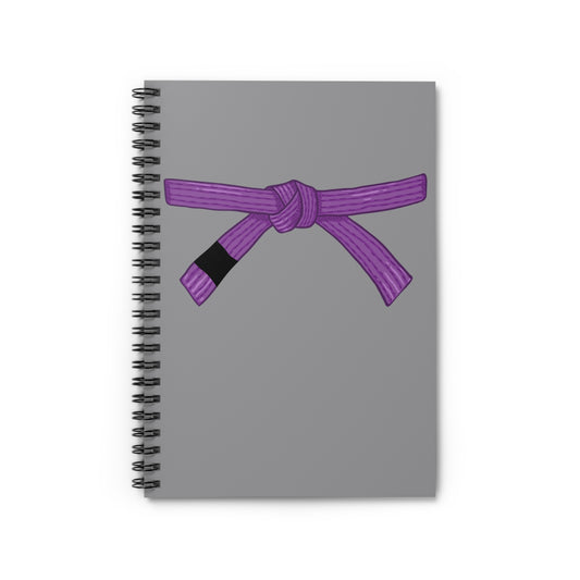Spiral Notebook - Ruled Line Purple Belt