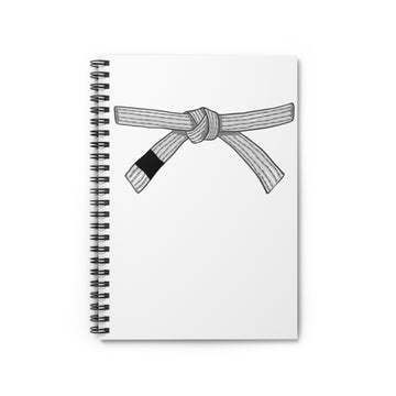Spiral Notebook - Ruled Line White Belt