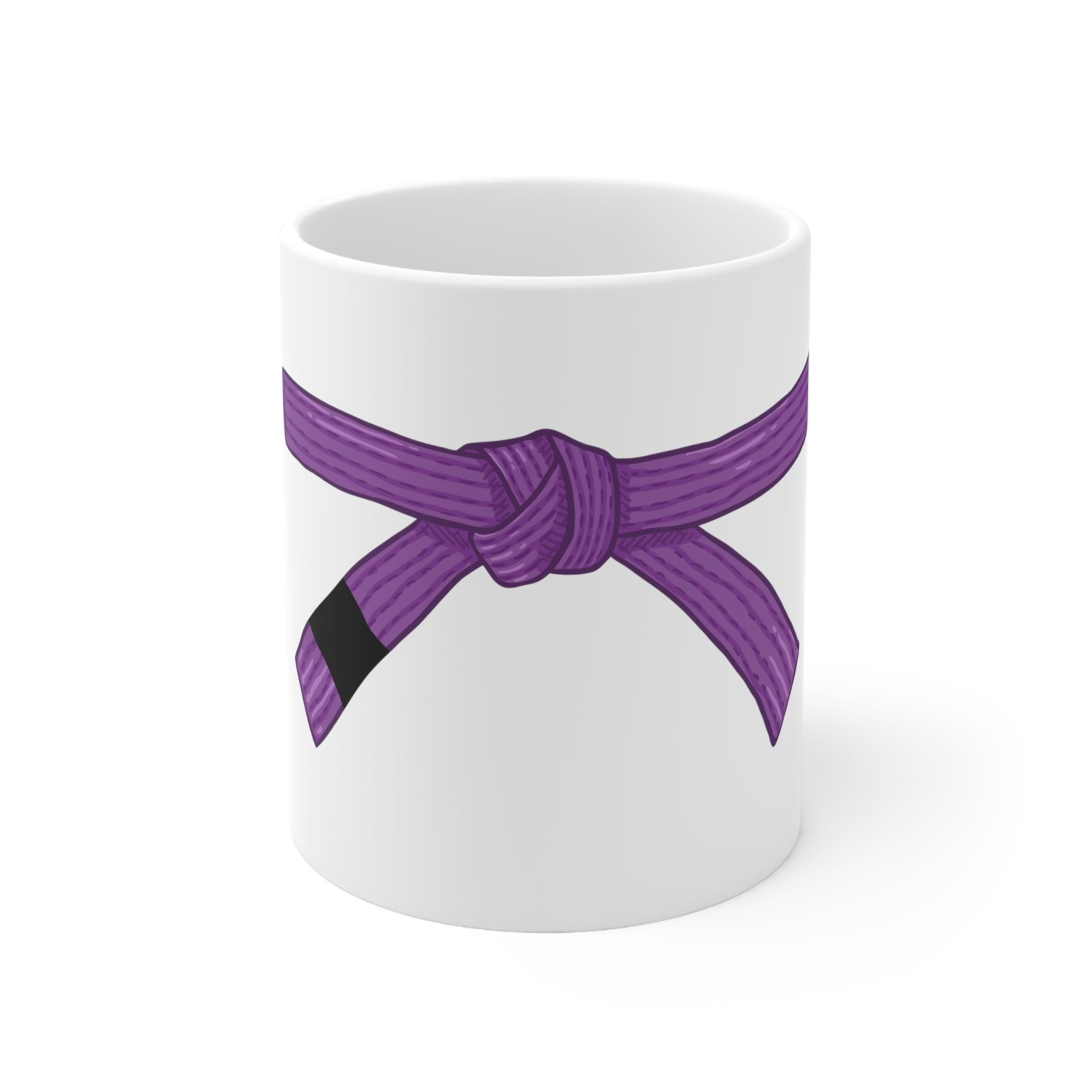 Ceramic Mug 11oz purple belt